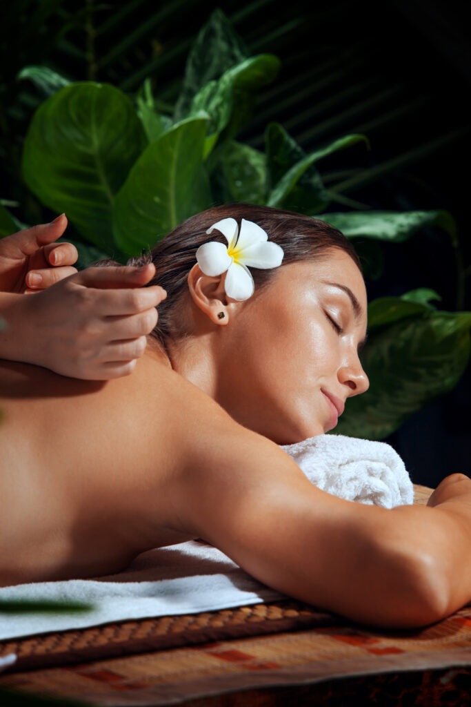 Traditional Thai massage Zurich Woman relaxing during traditional Thai massage Oerlikon near Zurich Airport